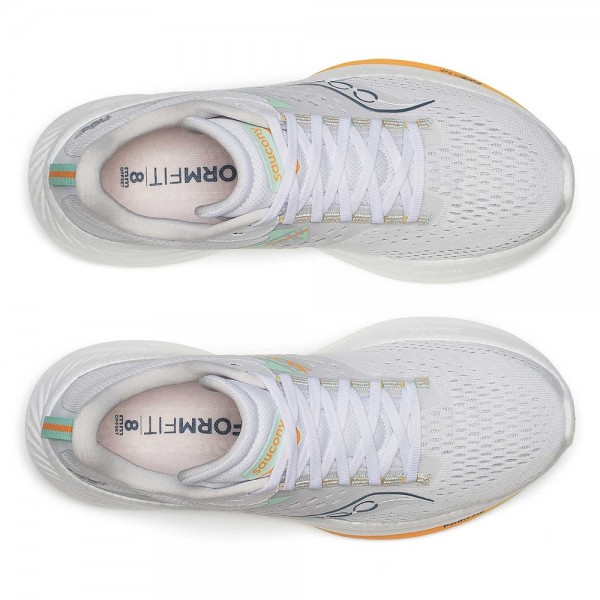 Saucony Scarpe Ride 17 W Bianco/Grigio Chiaro