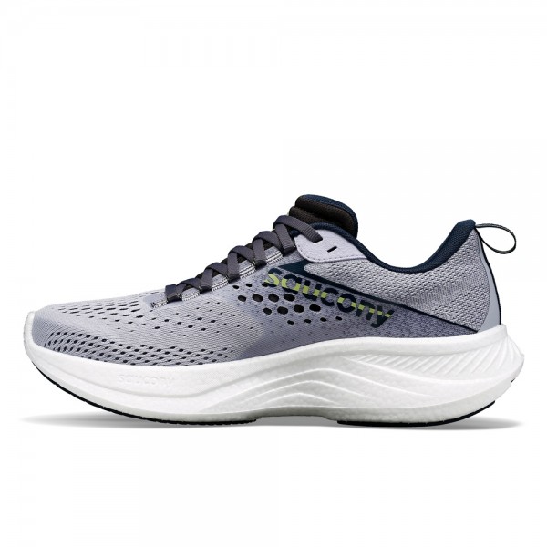 Saucony Scarpe Ride 17 Wide W Grigio/Viola Chiaro