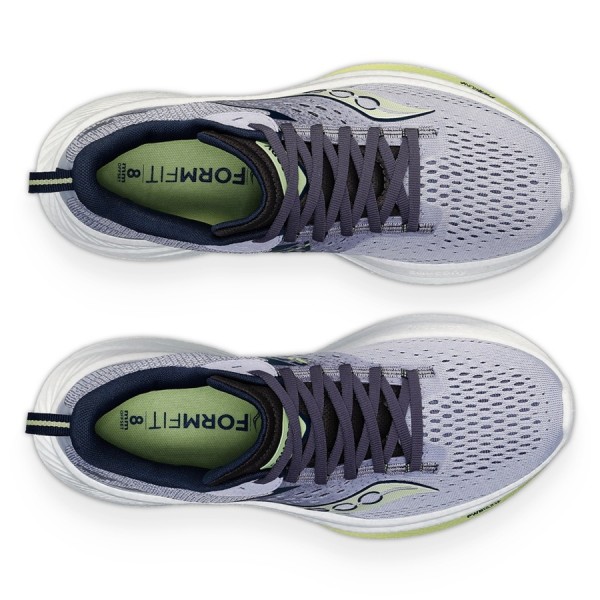 Saucony Scarpe Ride 17 Wide W Grigio/Viola Chiaro