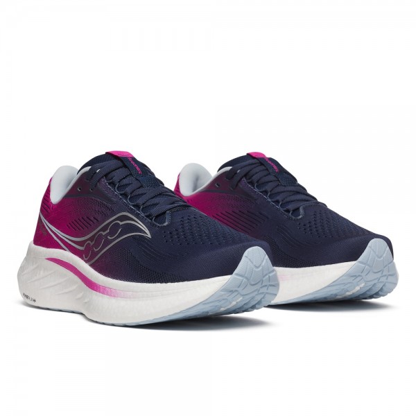 Saucony Scarpe Ride 18 W Blu/Fuchsia