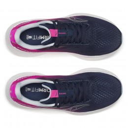 Saucony Scarpe Ride 18 W Blu/Fuchsia