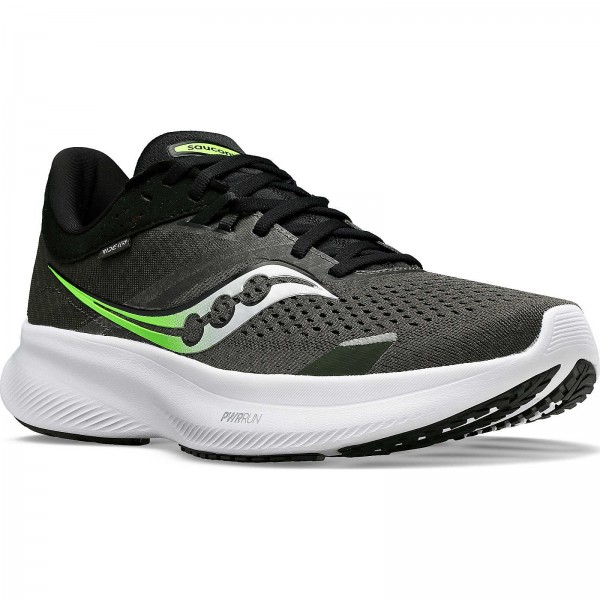 Saucony Scarpe Ride 16 Nero/Grigio/Verde