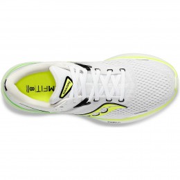 Saucony Scarpe Ride 16  Bianco/Verde/Giallo Fluo