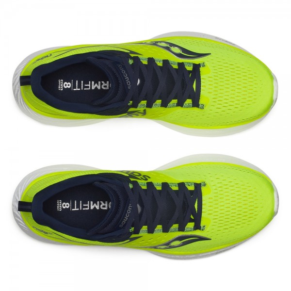 Saucony Scarpe Ride 17 Giallo Fluo/Blu
