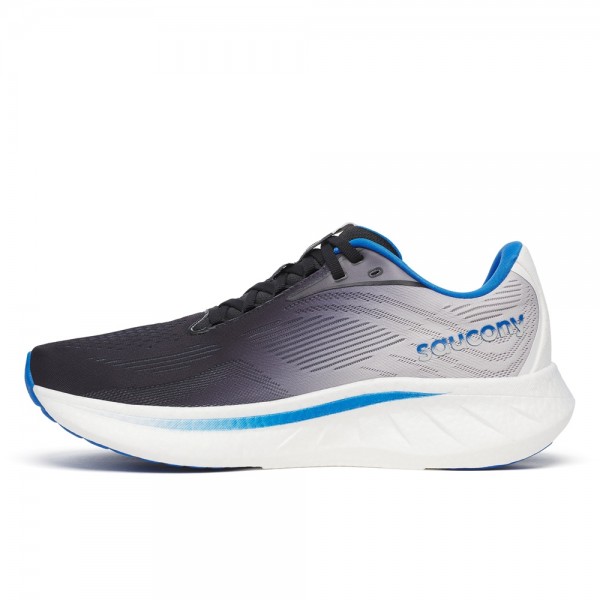 Saucony Scarpe Ride 18 Nero/Azzurro