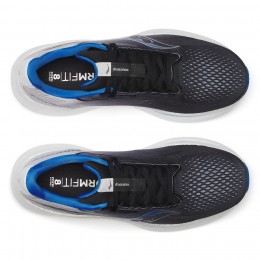 Saucony Scarpe Ride 18 Nero/Azzurro
