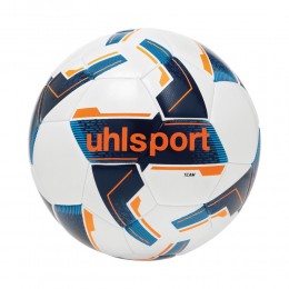 Uhlsport Pallone Calcio Team Classic Bianco/Blu/Arancione Fluo