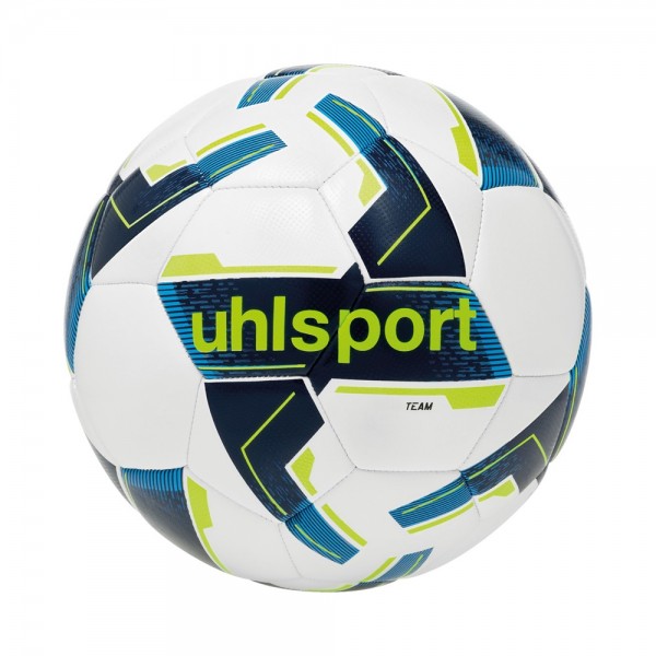 Uhlsport Pallone Calcio Team Classic Bianco/Blu/Giallo Fluo